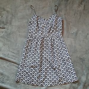 J Crew Blue White Spaghetti Strap Sundress